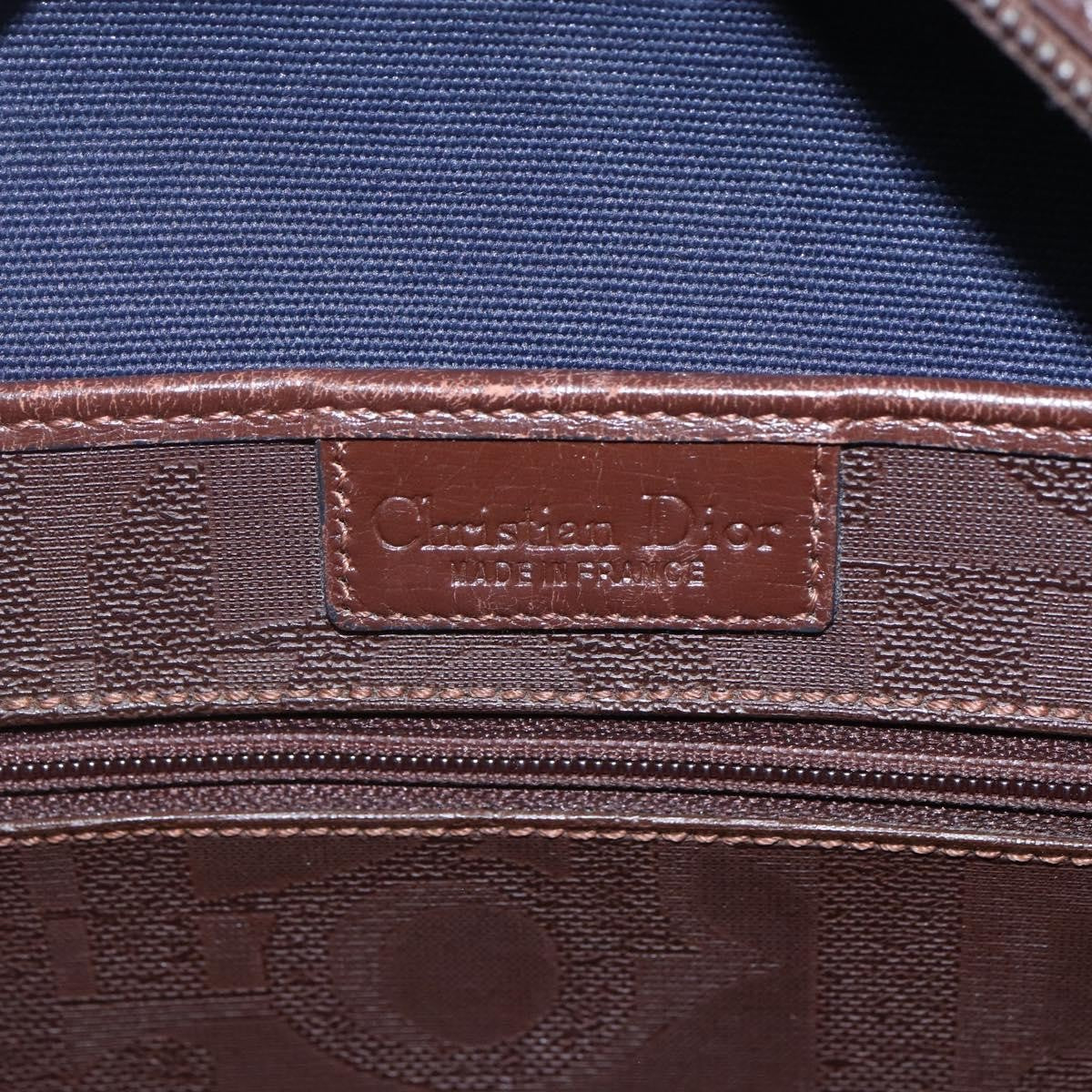 Christian Dior Vintage Trotter Handbag Canvas - Image 6