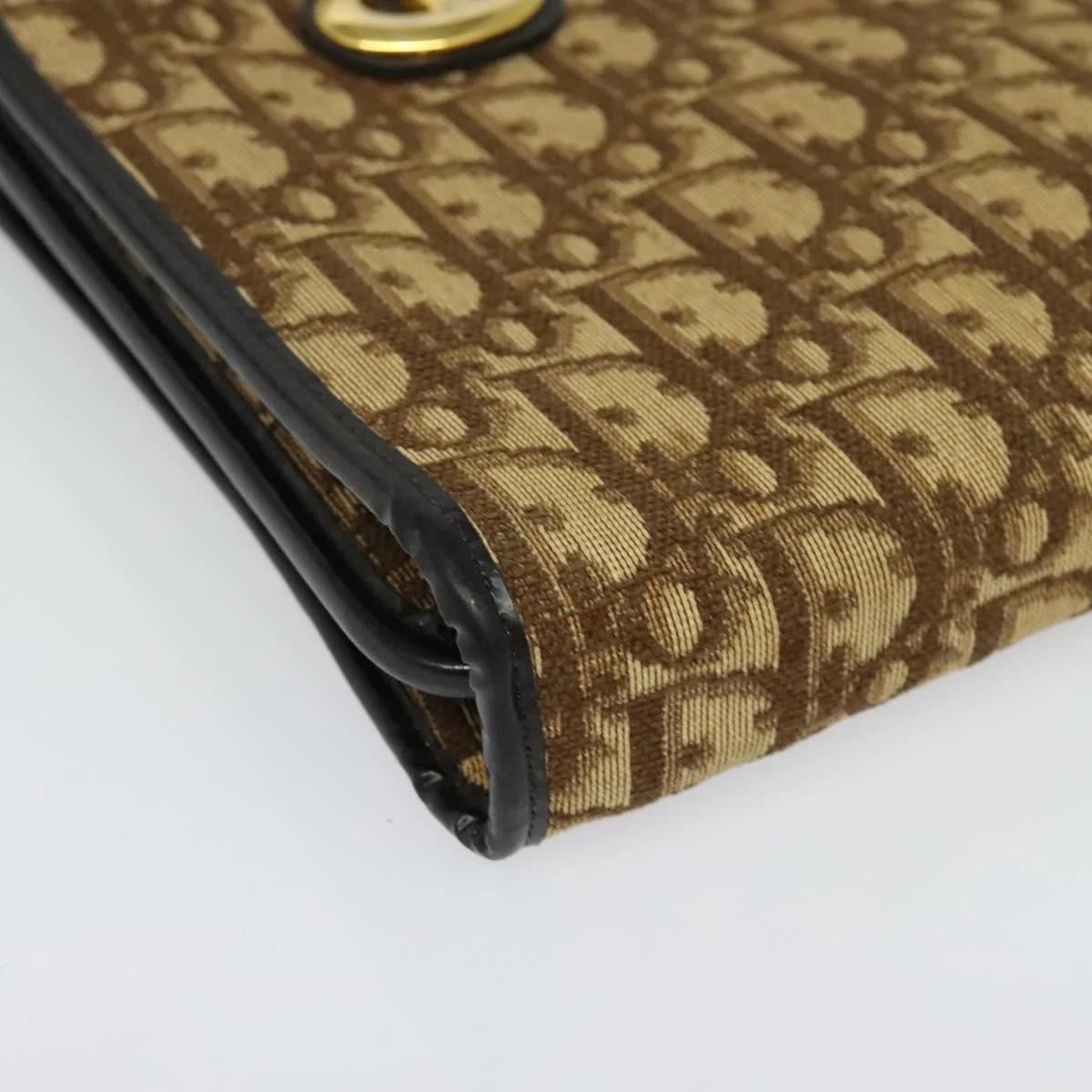 Christian Dior Vintage Trotter Handbag Canvas - Image 11