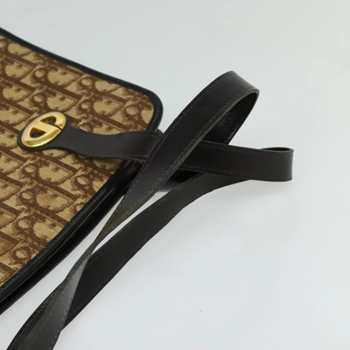 Christian Dior Vintage Trotter Handbag Canvas - Image 14