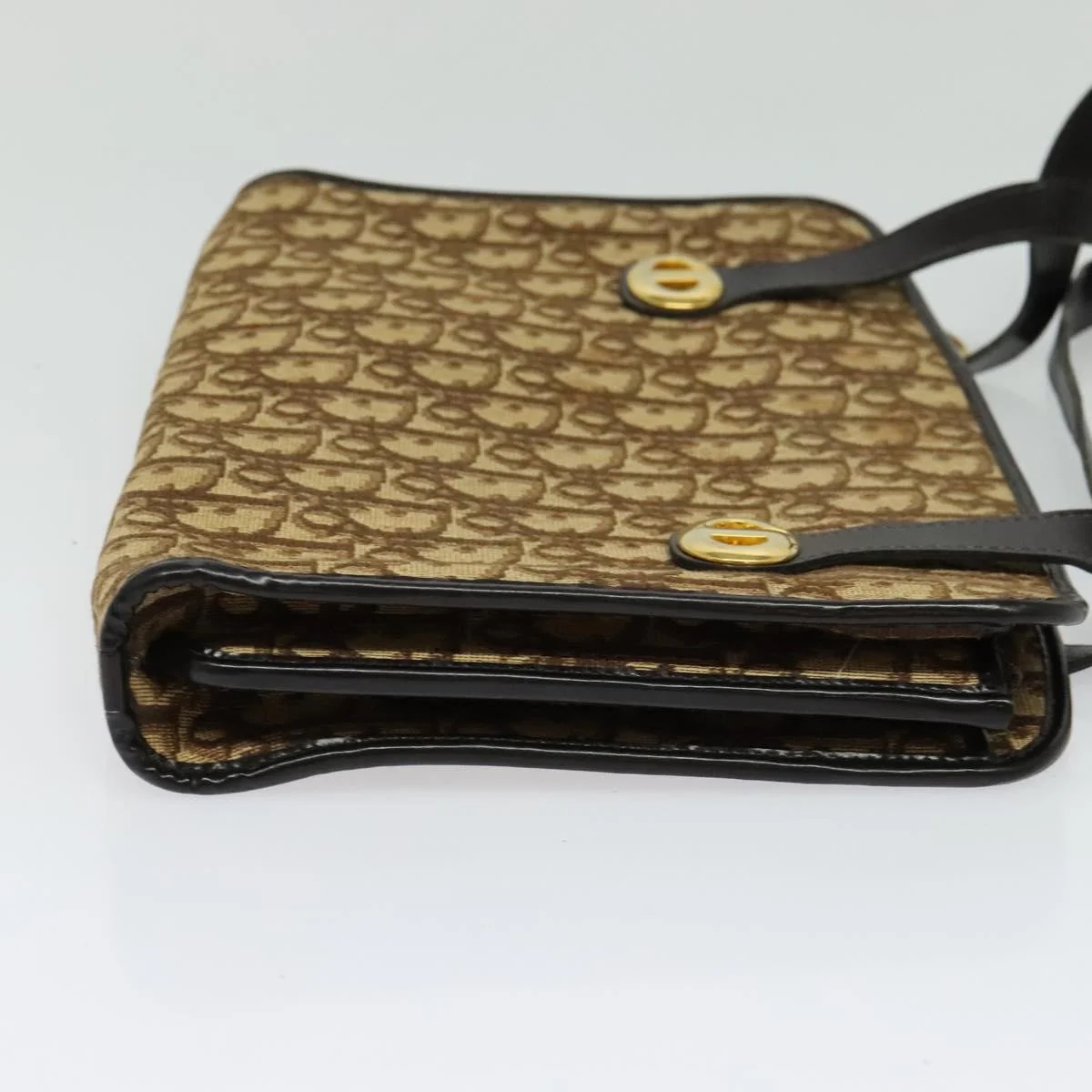 Christian Dior Vintage Trotter Handbag Canvas - Image 4