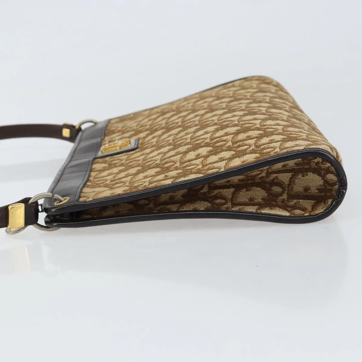 Christian Dior Vintage Trotter Shoulder Bag Canvas - Image 4