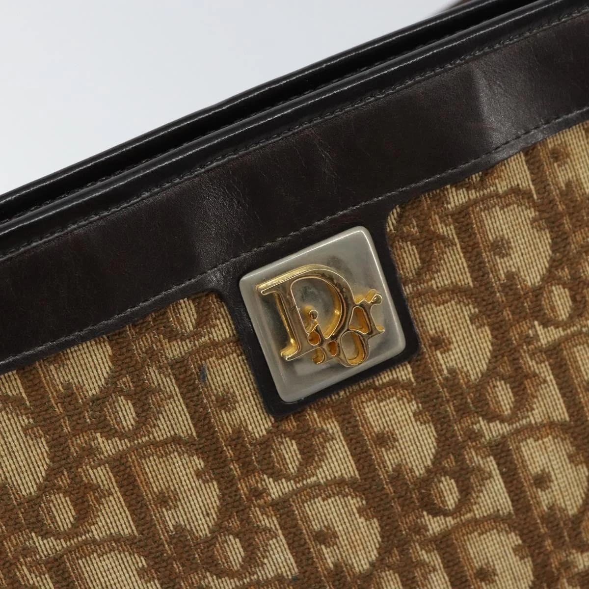Christian Dior Vintage Trotter Shoulder Bag Canvas - Image 12