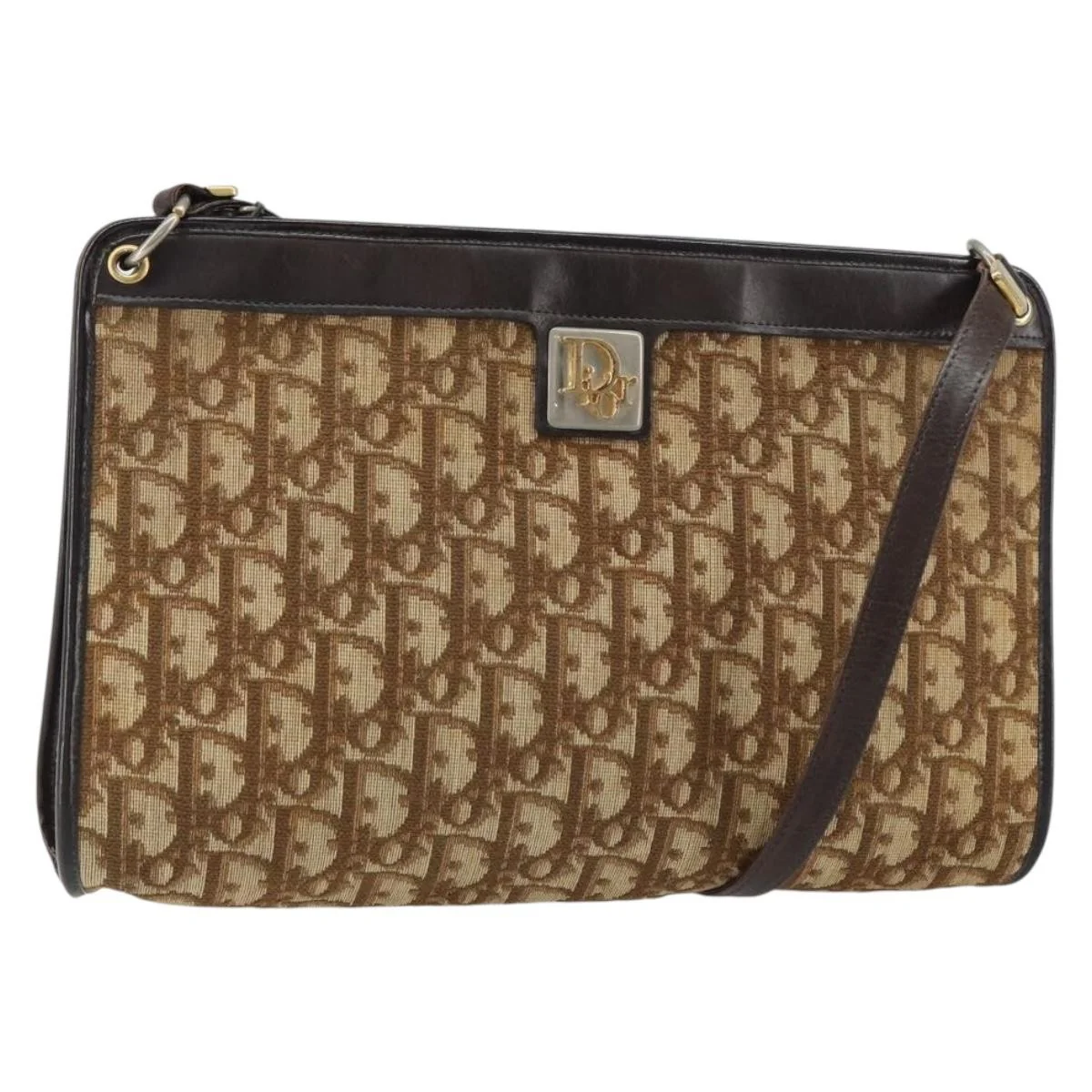 Christian Dior Vintage Trotter Shoulder Bag Canvas - Image 15