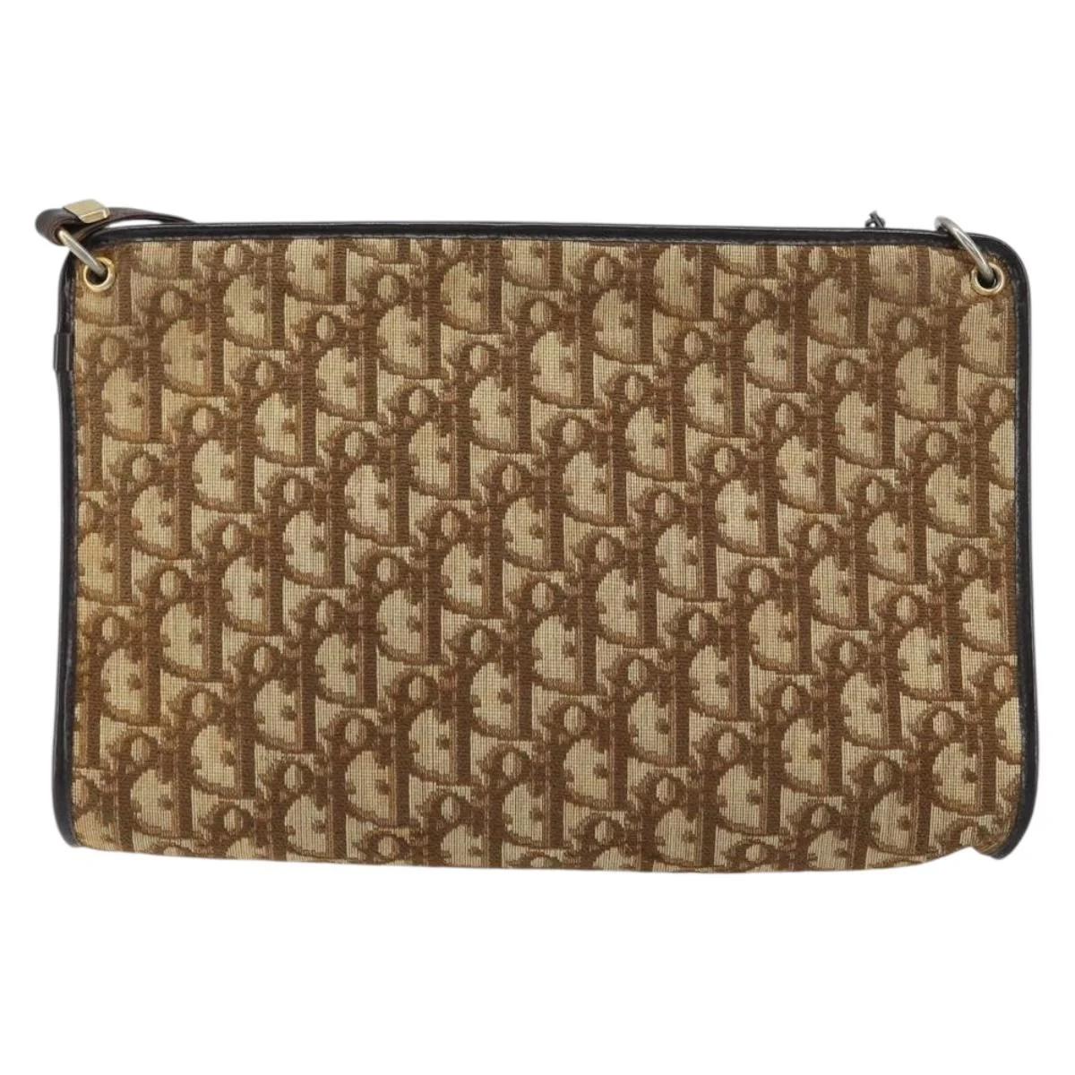 Christian Dior Vintage Trotter Shoulder Bag Canvas - Image 2