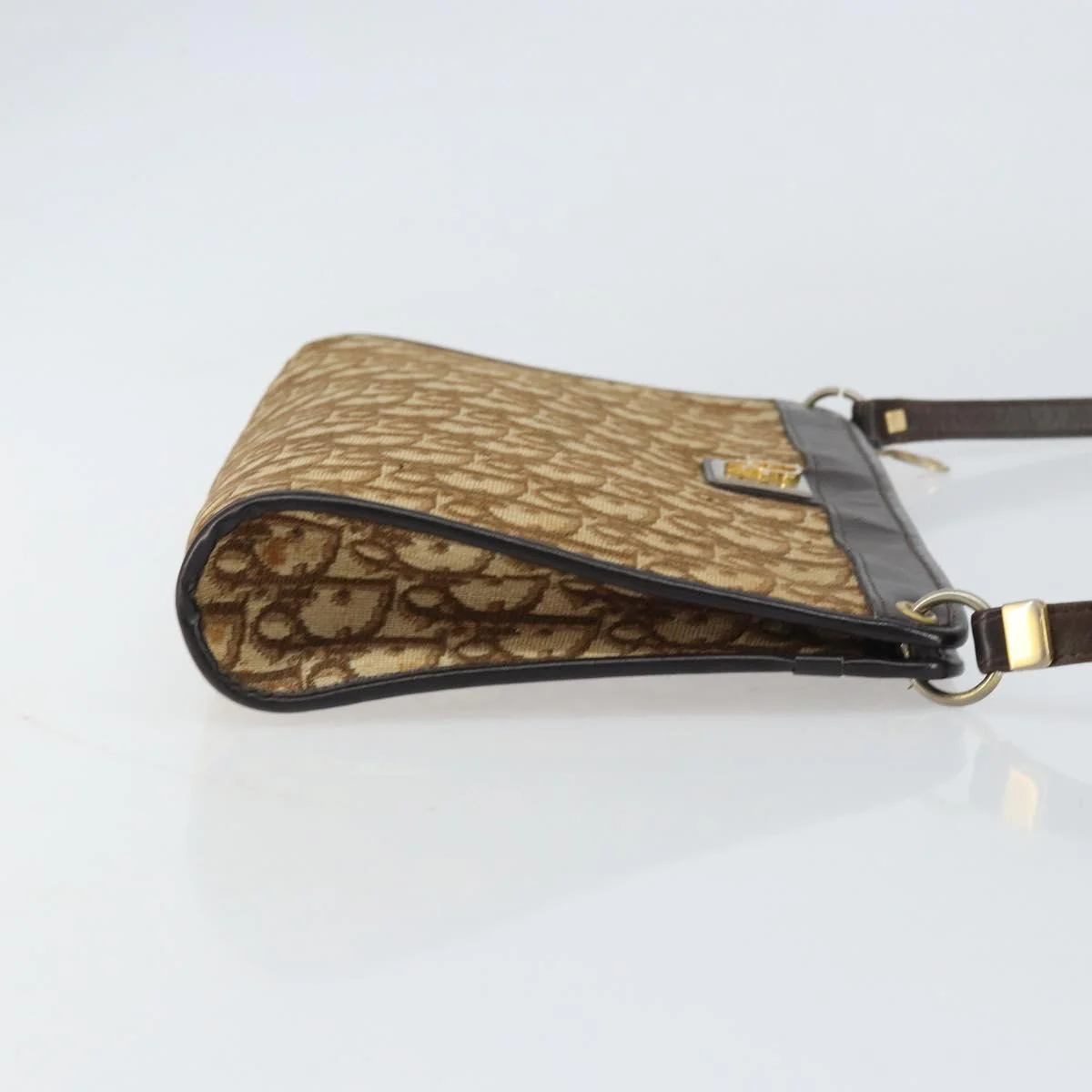 Christian Dior Vintage Trotter Shoulder Bag Canvas - Image 3