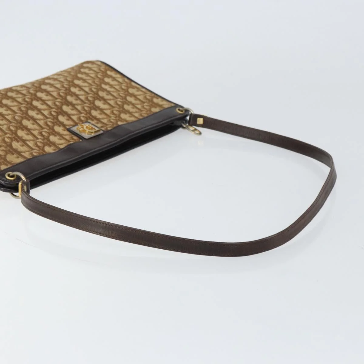 Christian Dior Vintage Trotter Shoulder Bag Canvas - Image 7