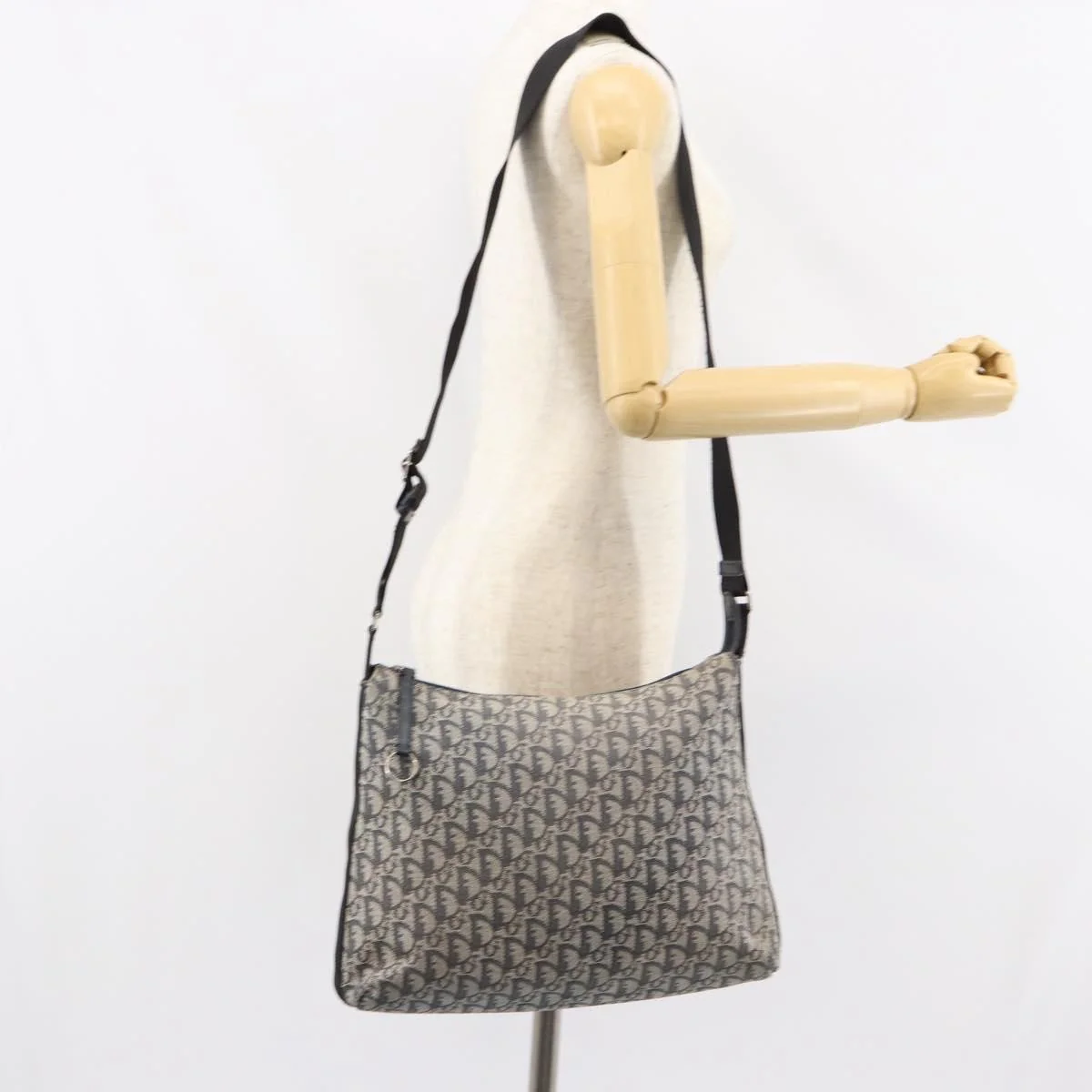 Christian Dior Vintage Trotter Shoulder Bag Canvas - Image 14
