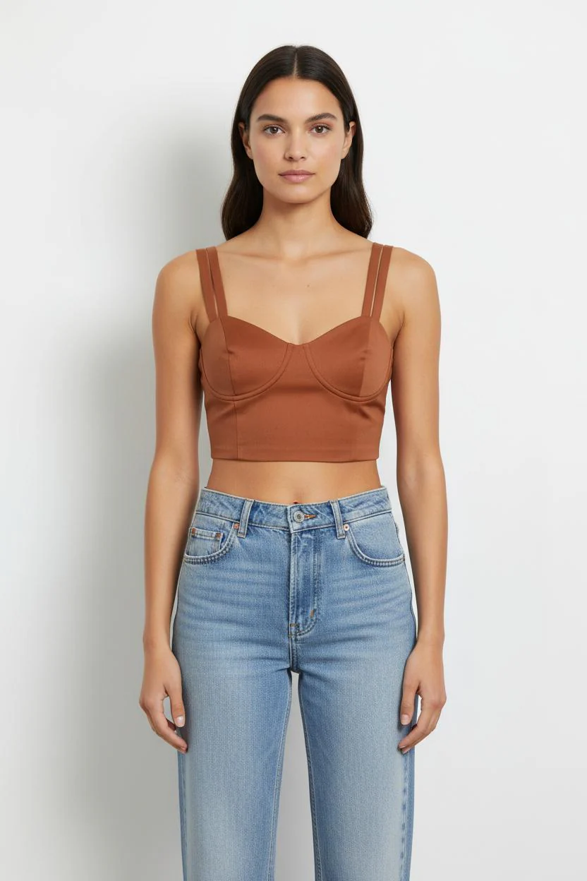 Crop top Marron - Taille S/36