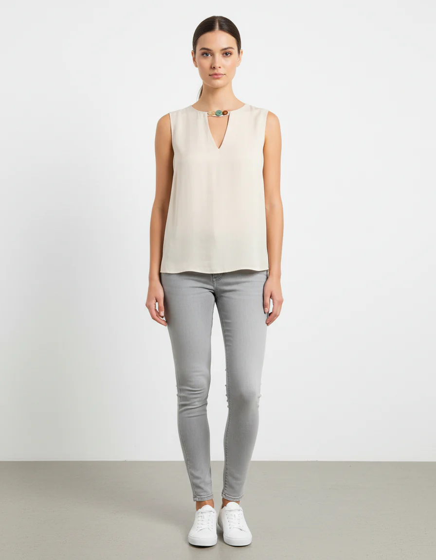 Débardeur Blanc - Taille M/38