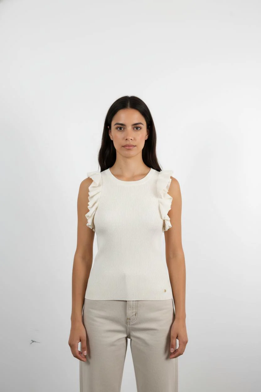 Débardeur Blanc - Taille XS/34