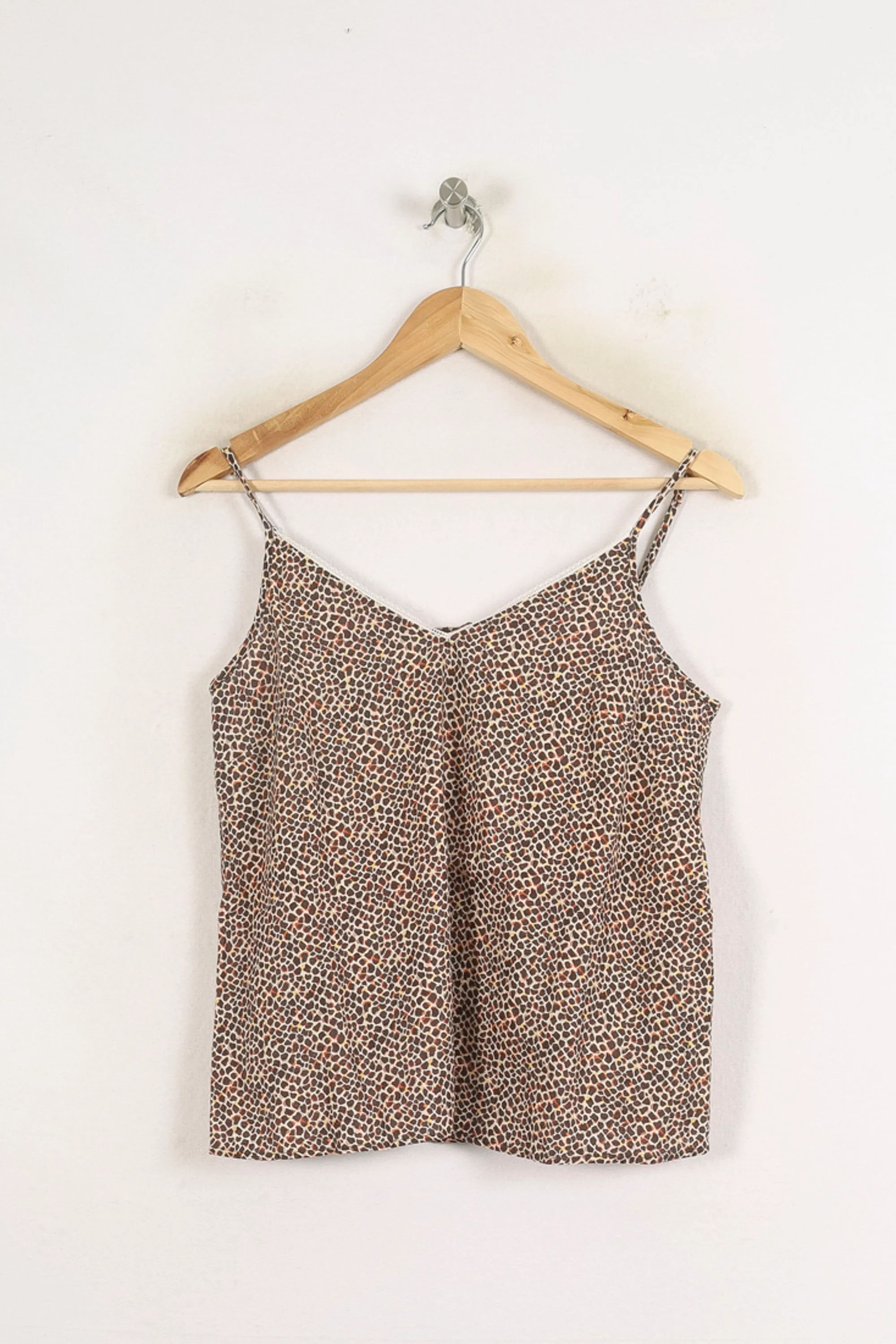 Débardeur Marron et Beige - Taille M/38 - Image 2