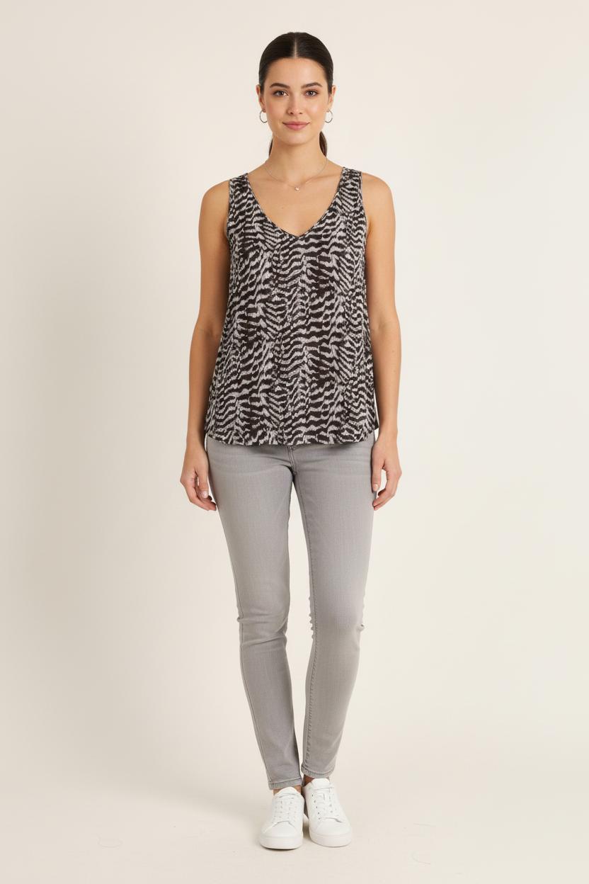 Débardeur Noir et Blanc - Taille S/36