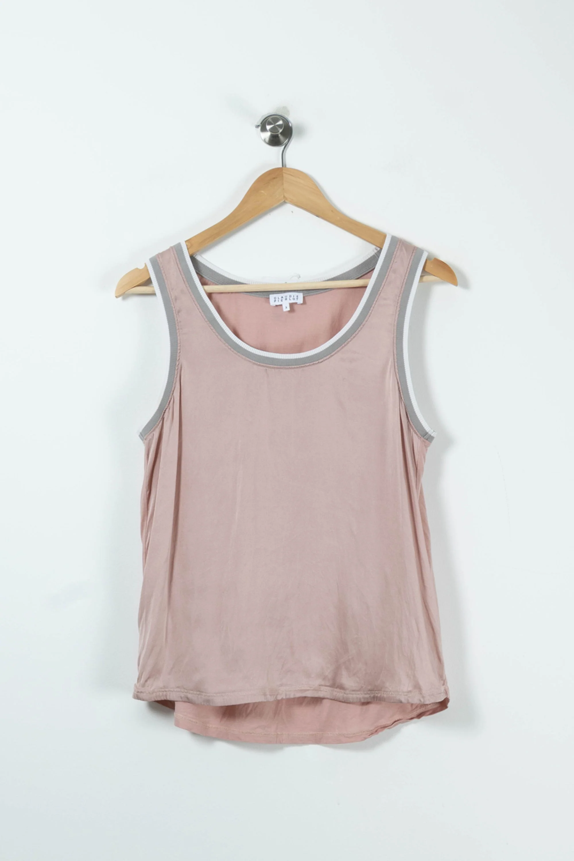 Débardeur Rose et Gris - Taille L/40 - Image 2