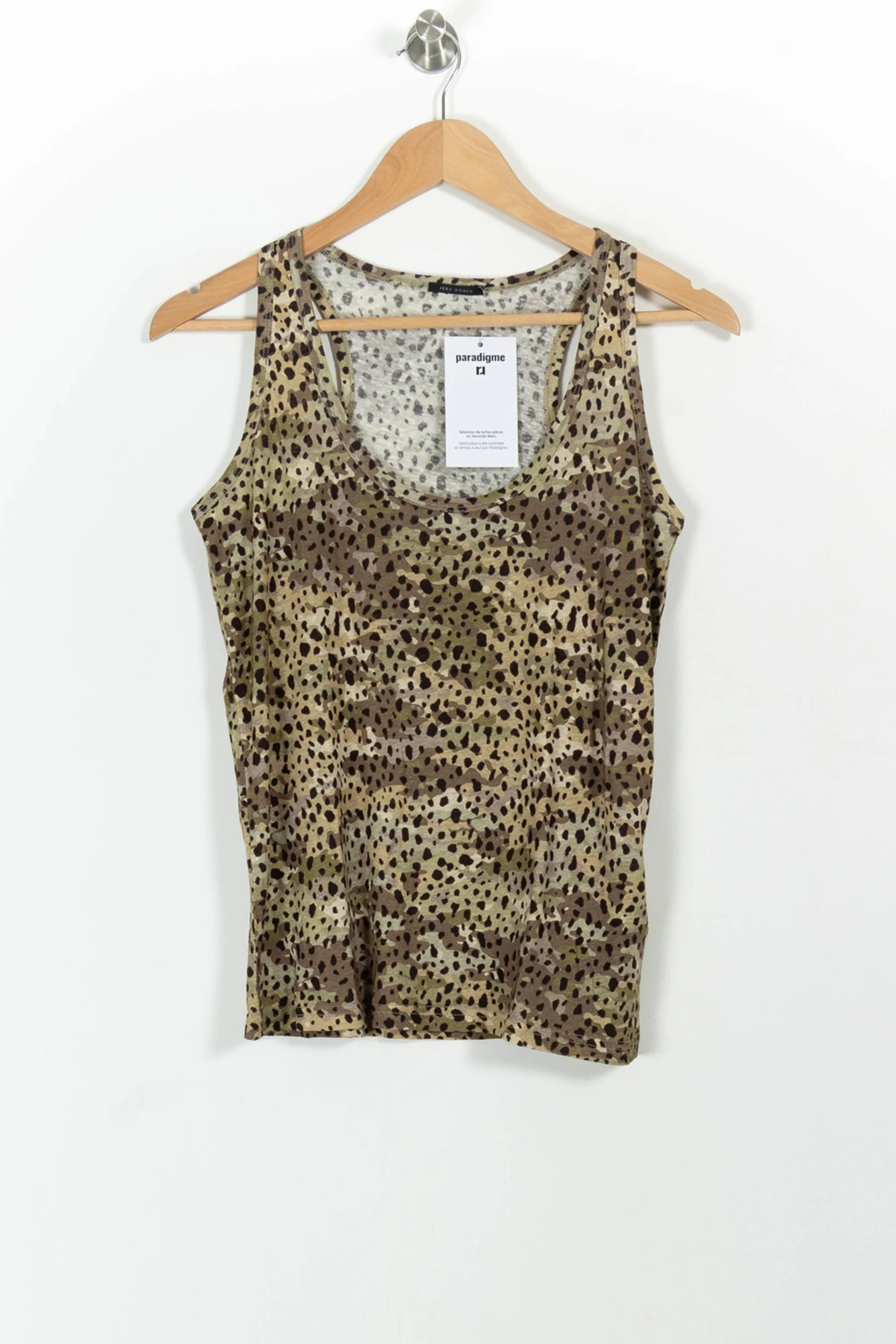 Débardeur Vert et Marron - Taille S/36 - Image 2