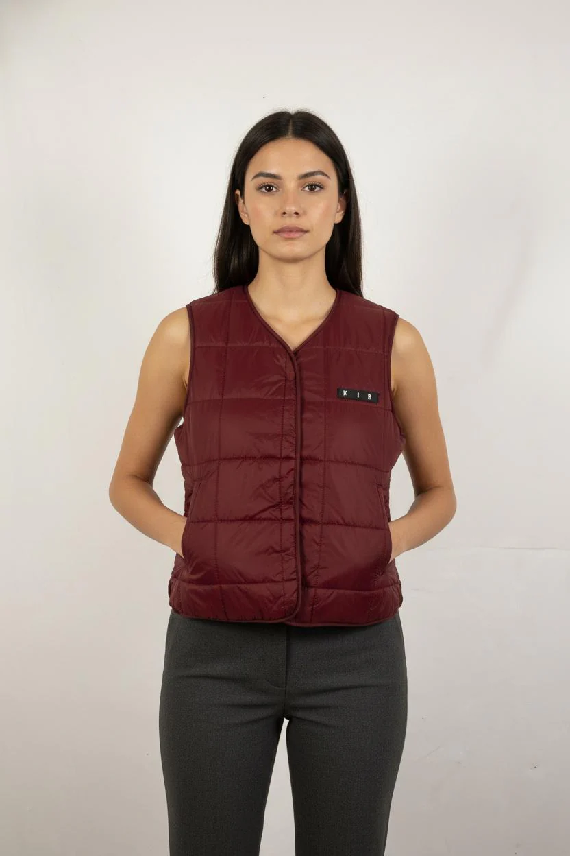 Doudoune Sans Manches Bordeaux - Taille L/40