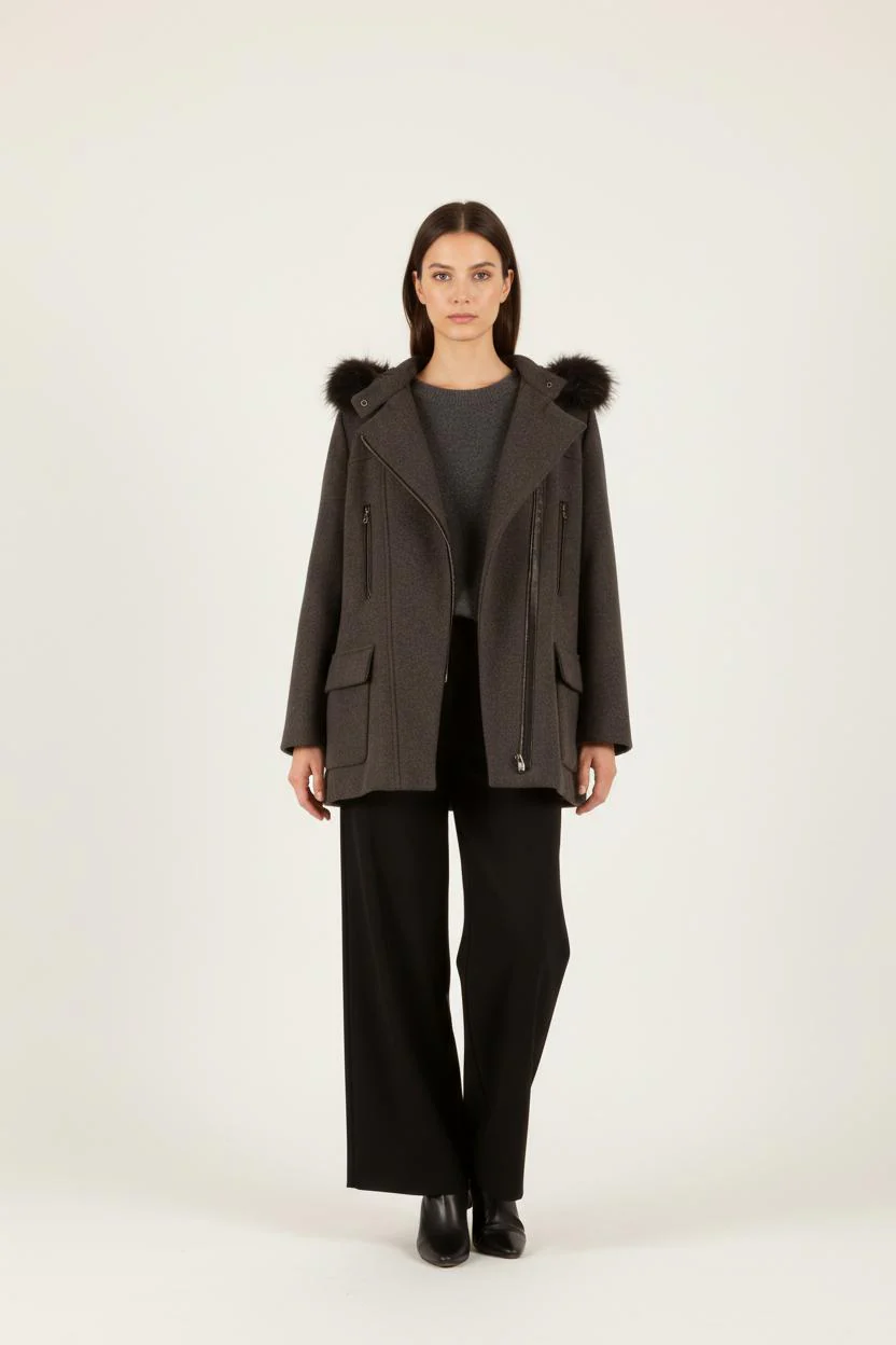 Duffle-coat Gris - Taille XL/42