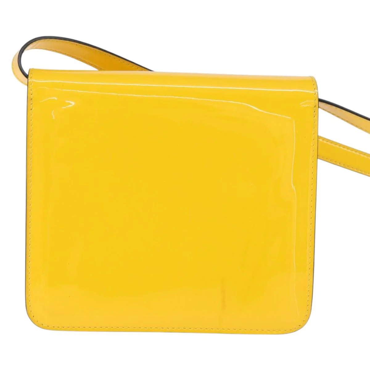 Fendi Curligraphy Shoulder Enamel Yellow Silver - Image 3