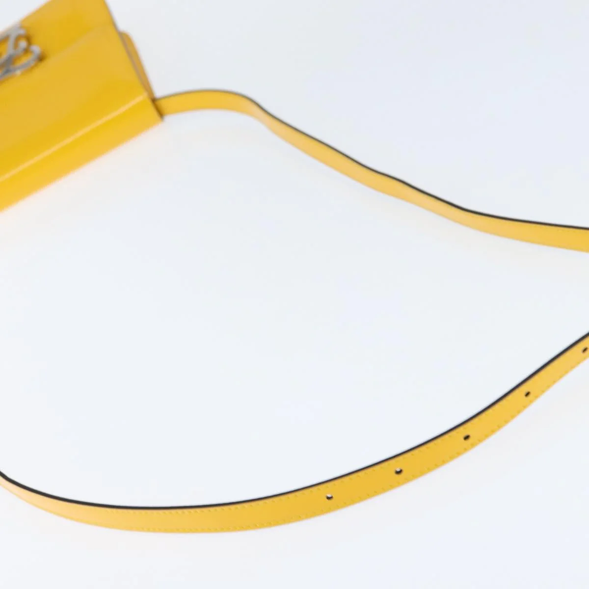 Fendi Curligraphy Shoulder Enamel Yellow Silver - Image 7