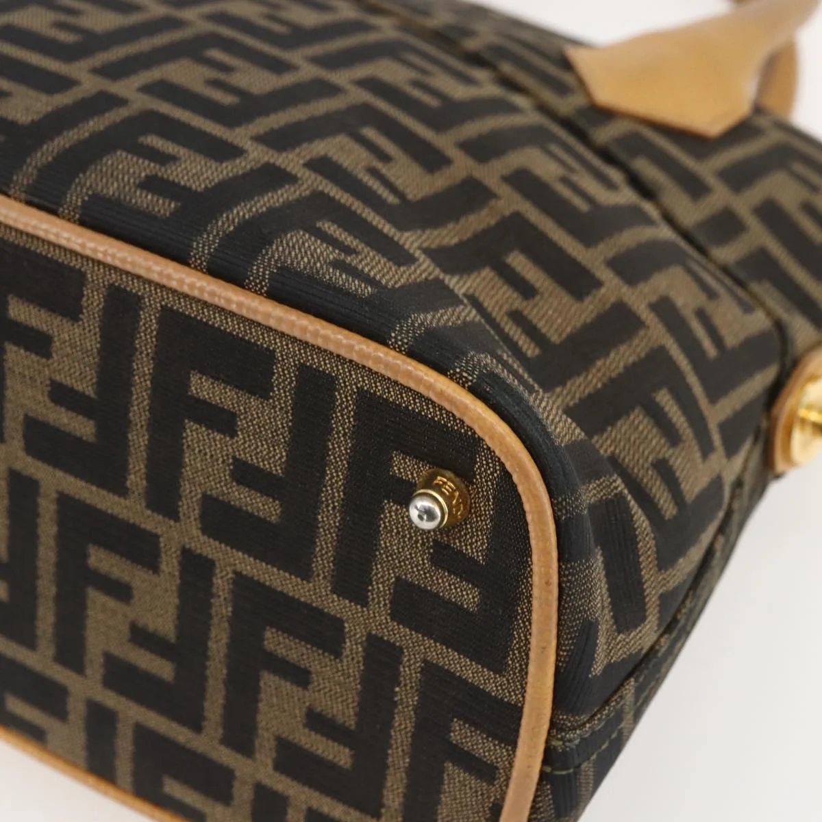 Fendi Vintage Zucca Handbag Zucca - Image 10