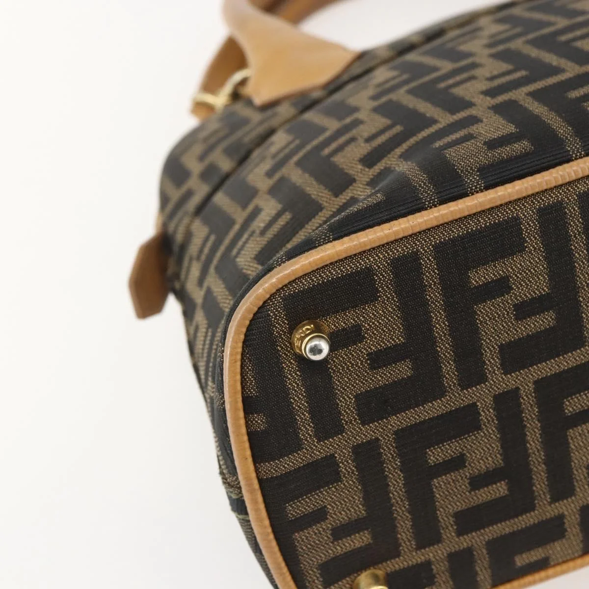 Fendi Vintage Zucca Handbag Zucca - Image 11