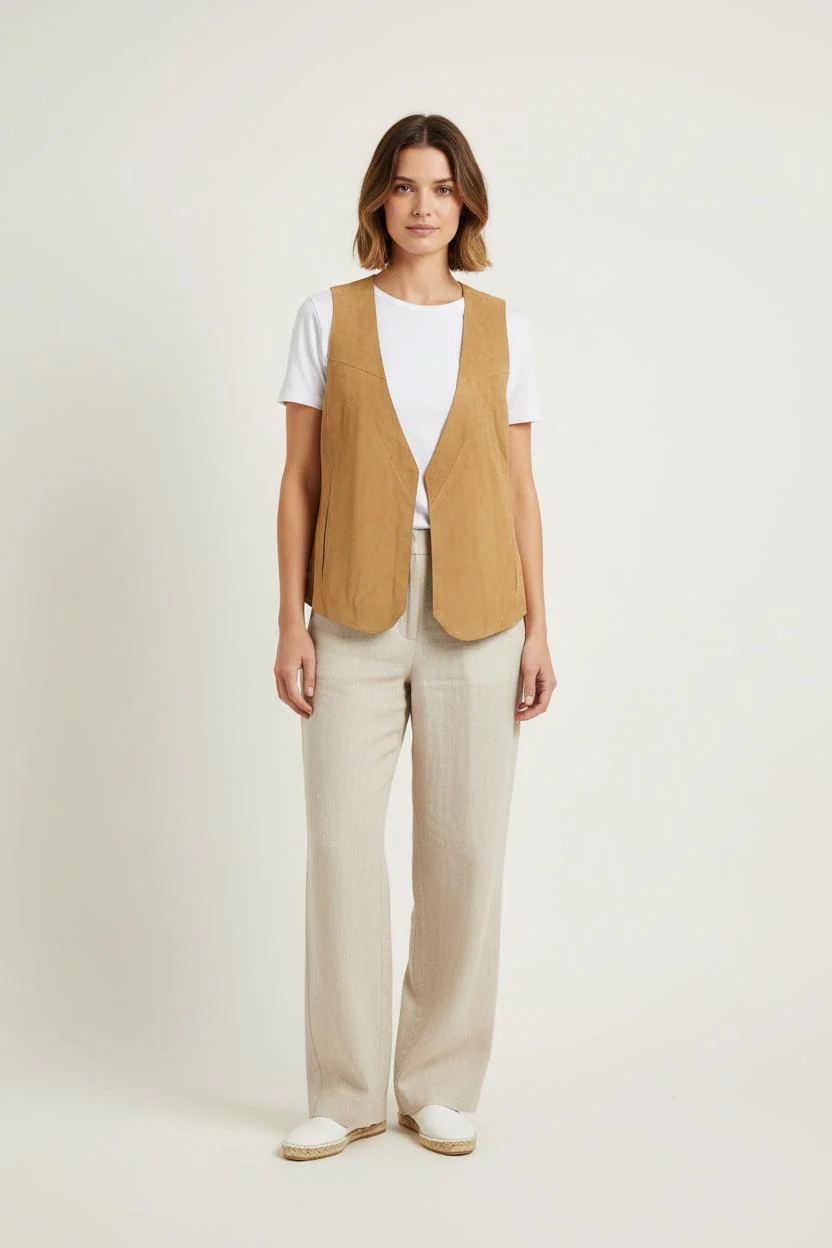 Gilet Marron - Taille XS/34