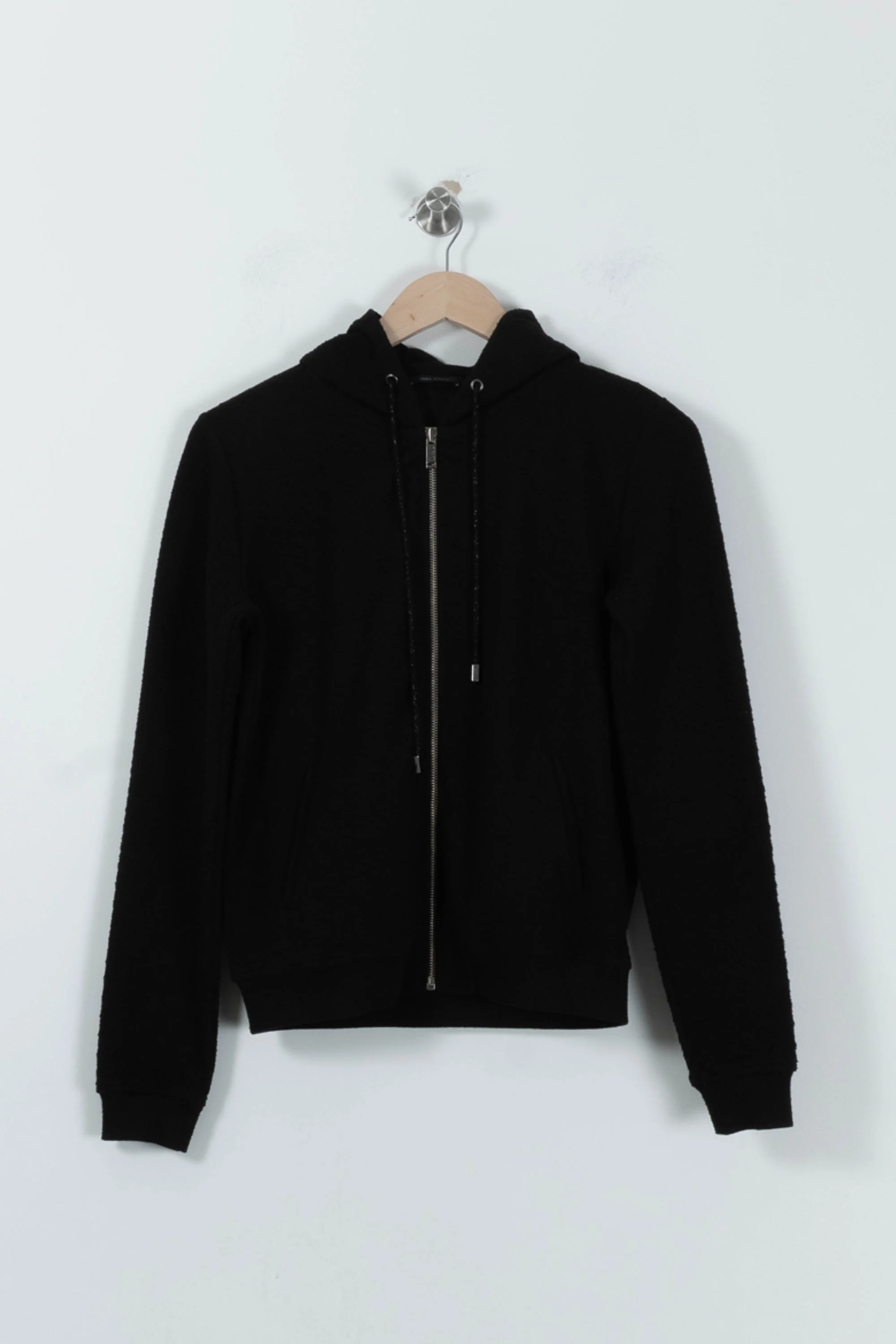 Gilet noir à capuche - Taille S/36 - Image 2