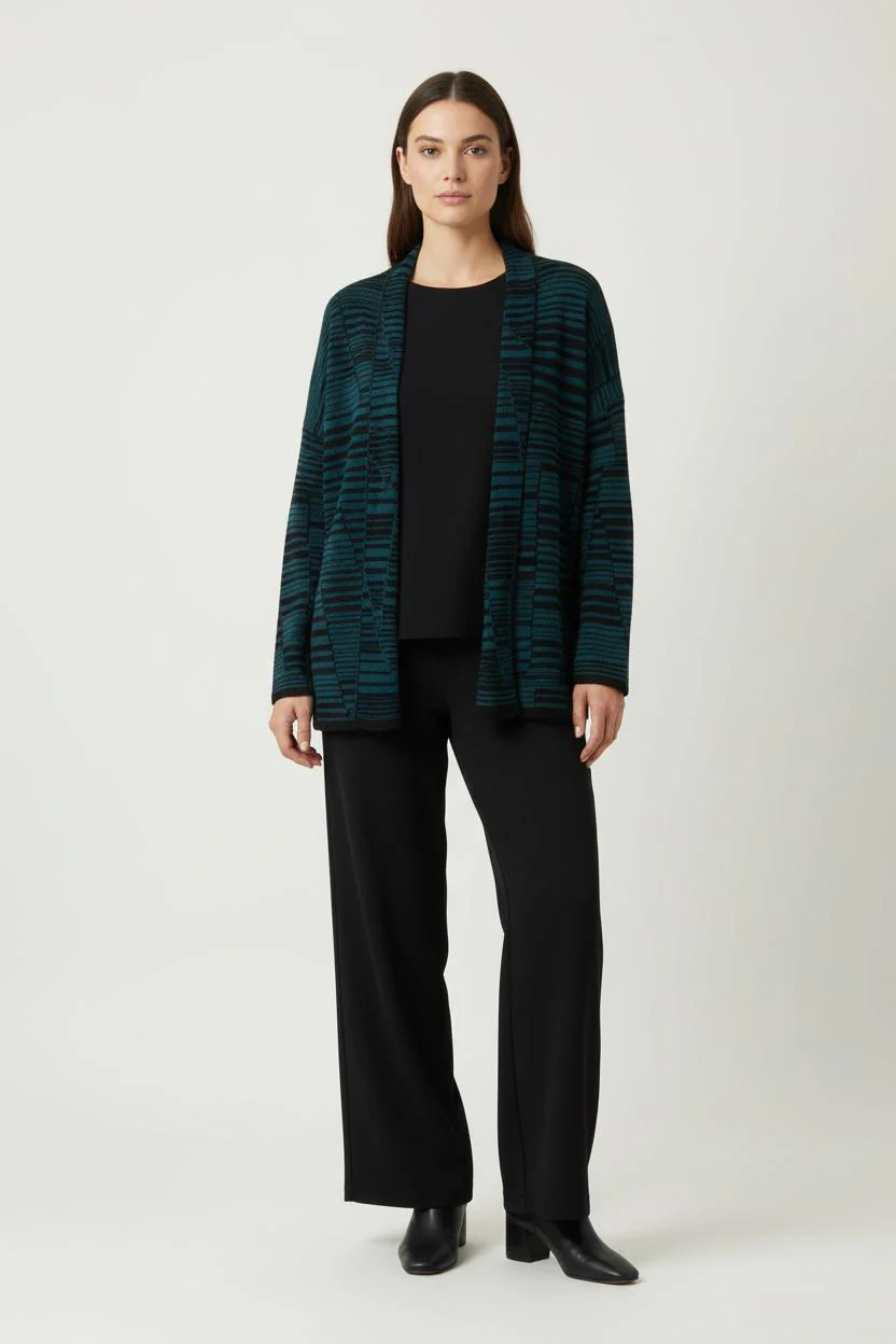 Gilet Vert et Noir - Taille S/36