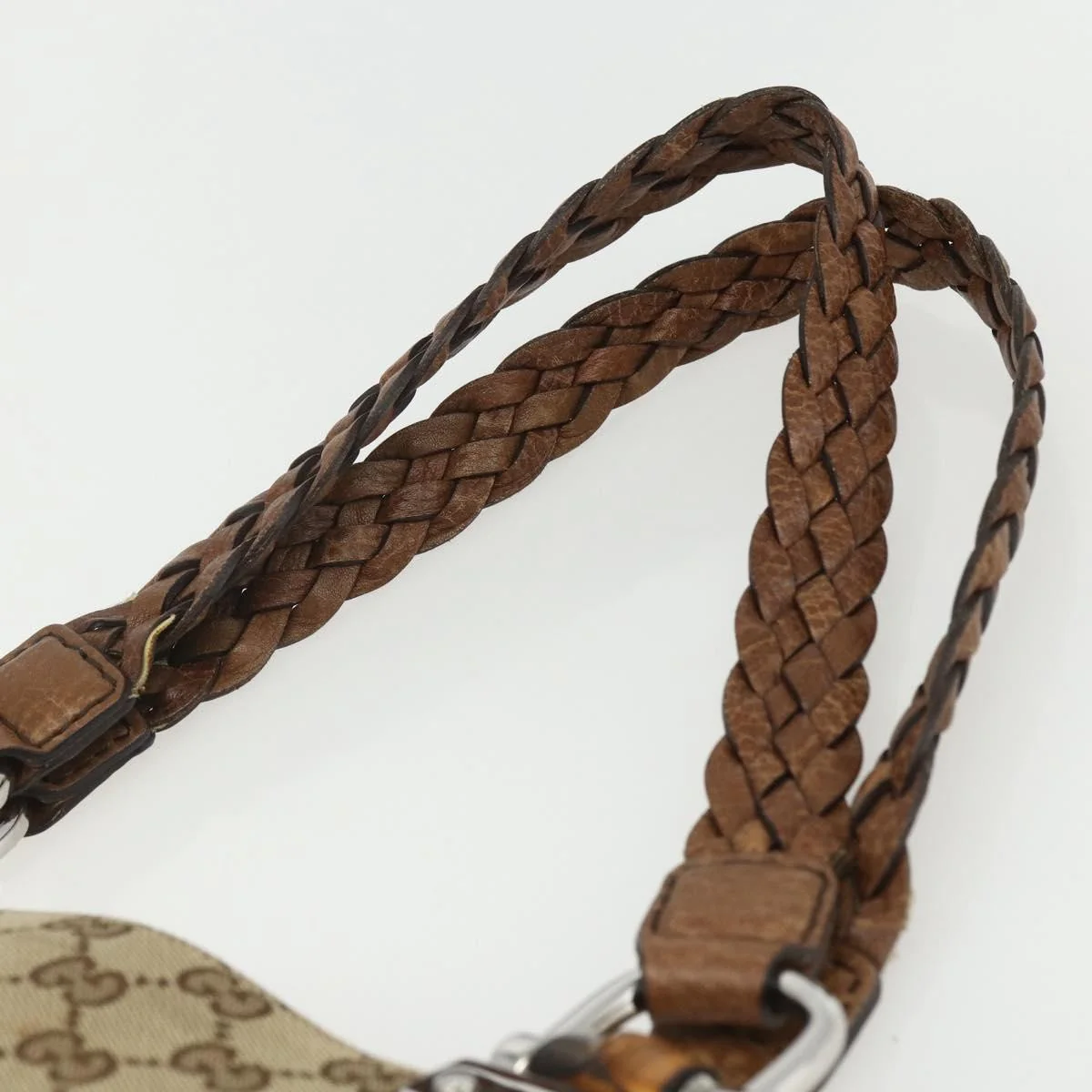 Gucci Bamboo Bar Tote GG Canvas - Image 15