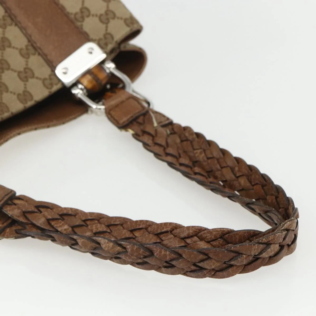 Gucci Bamboo Bar Tote GG Canvas - Image 8