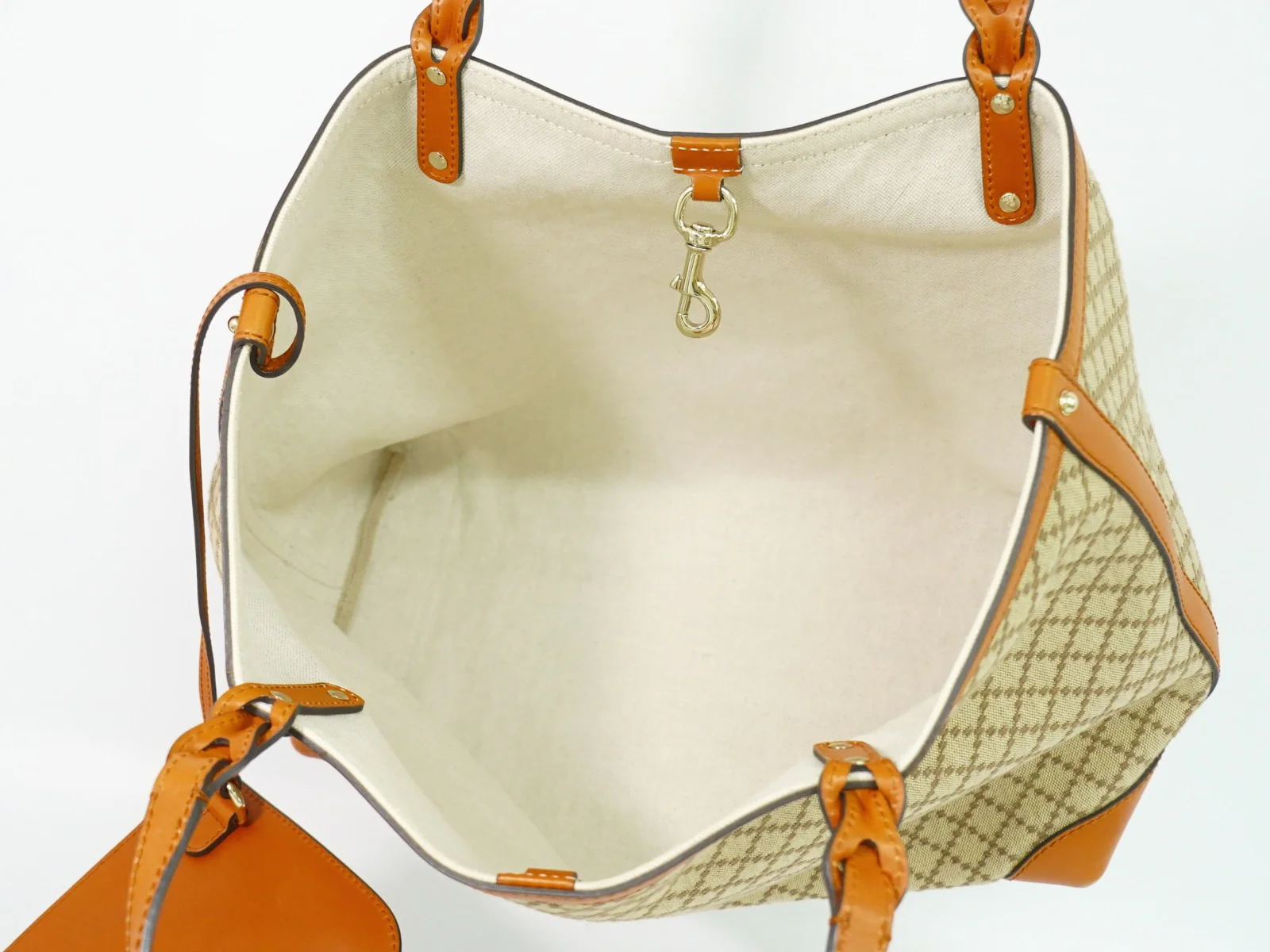 Gucci Craft Tote Diamante Canvas with Leather - Image 3
