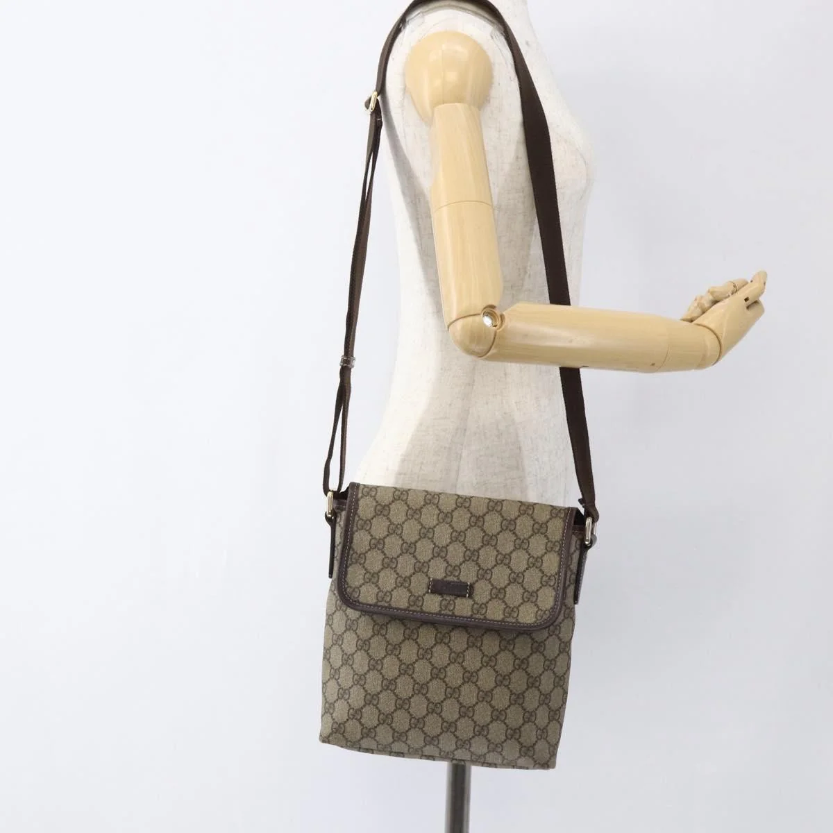 Gucci Flap Messenger GG Coated Canvas - Image 13