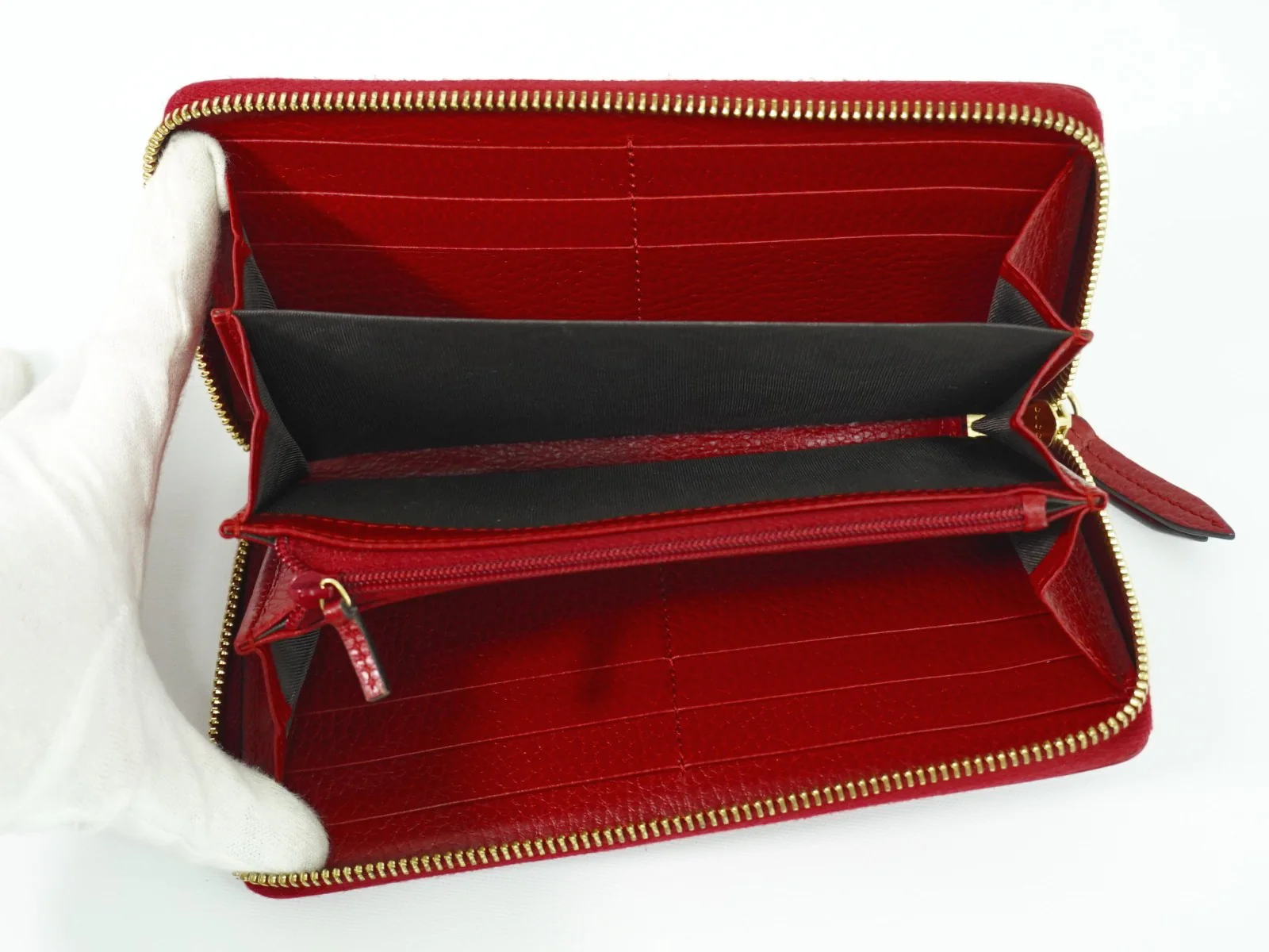 Gucci GG Marmont Zip Around Wallet Leather - Image 4