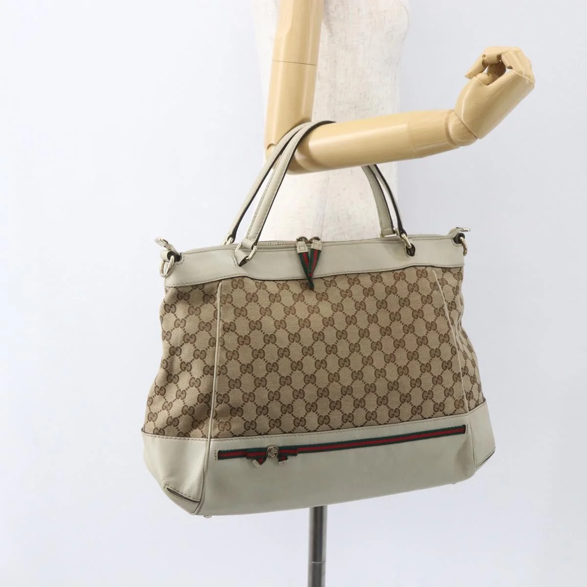 Gucci Mayfair Convertible Tote GG Canvas - Image 14