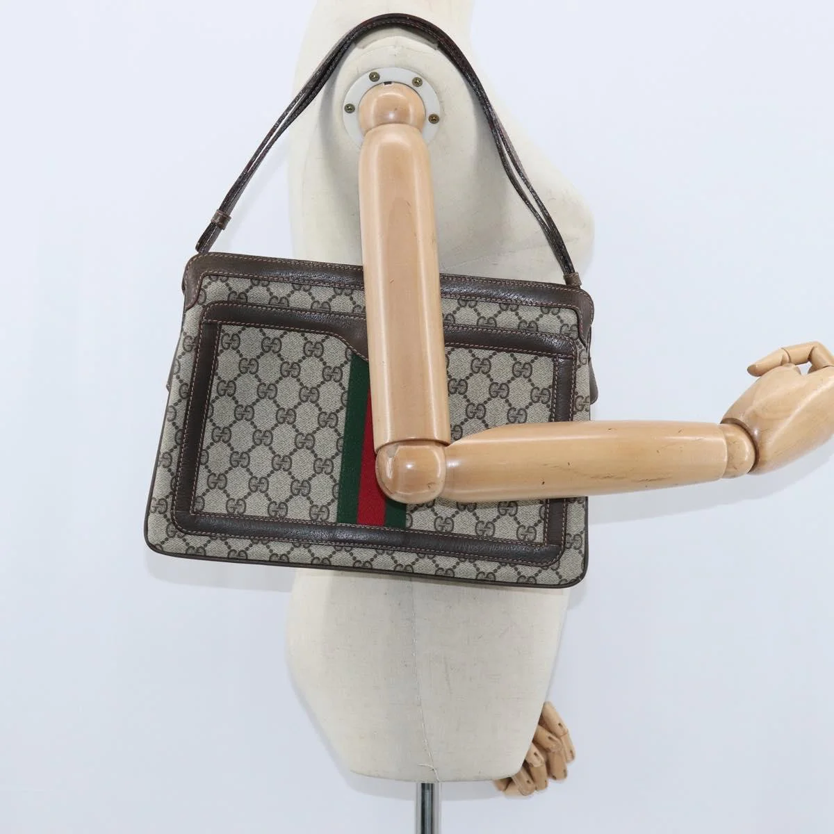 Gucci Ophidia Zip Shoulder Bag GG Coated Canvas - Image 13