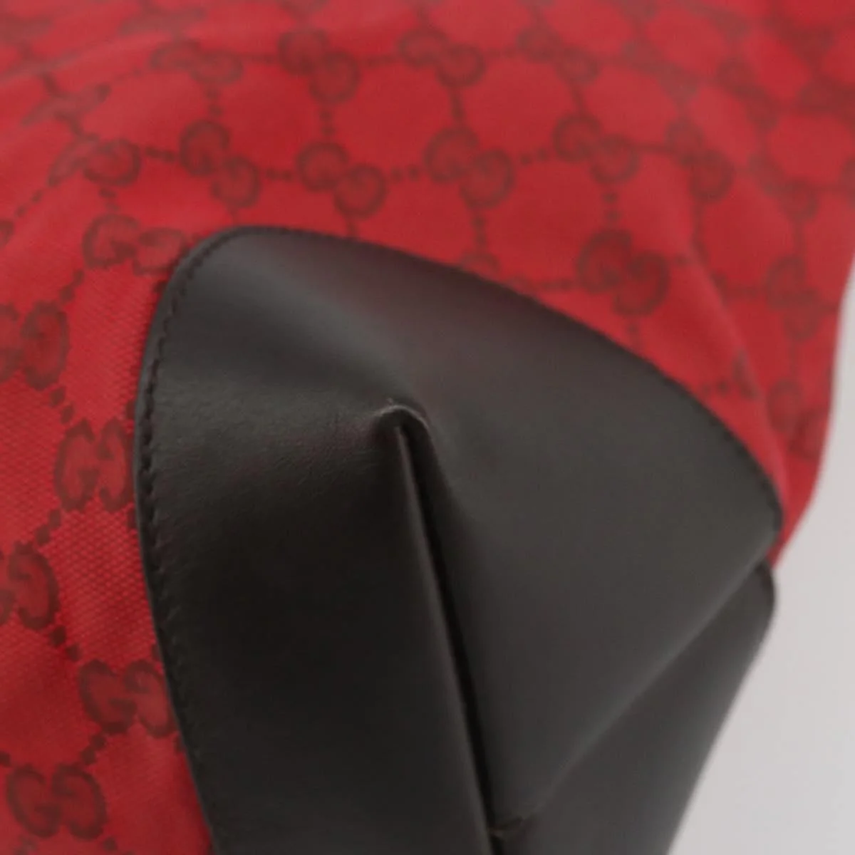 Gucci Original Zip Tote GG Canvas with Leather - Image 11