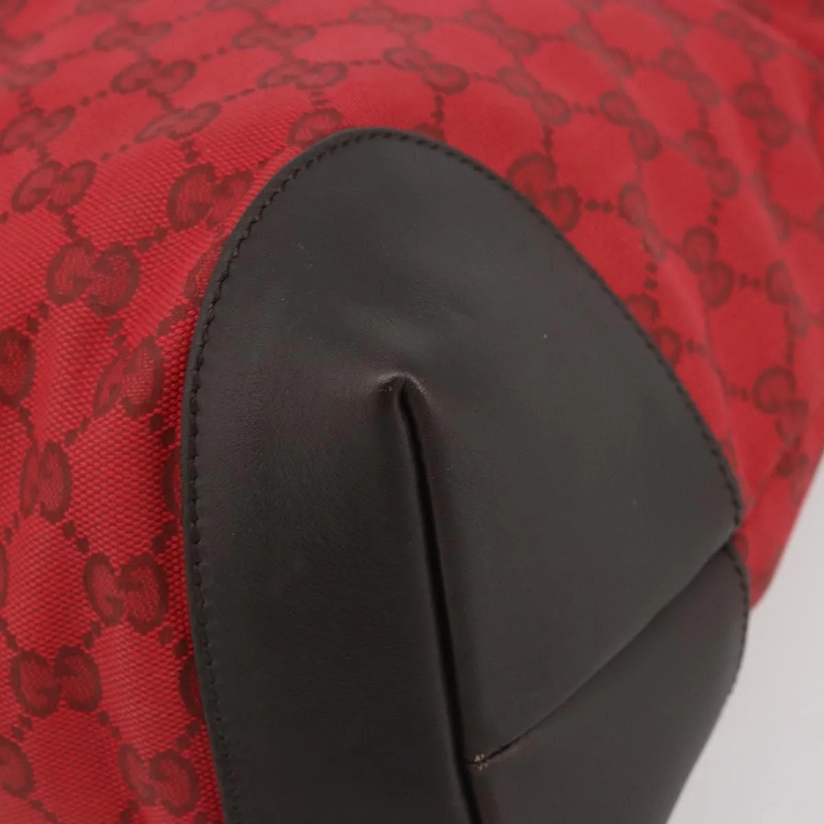 Gucci Original Zip Tote GG Canvas with Leather - Image 12