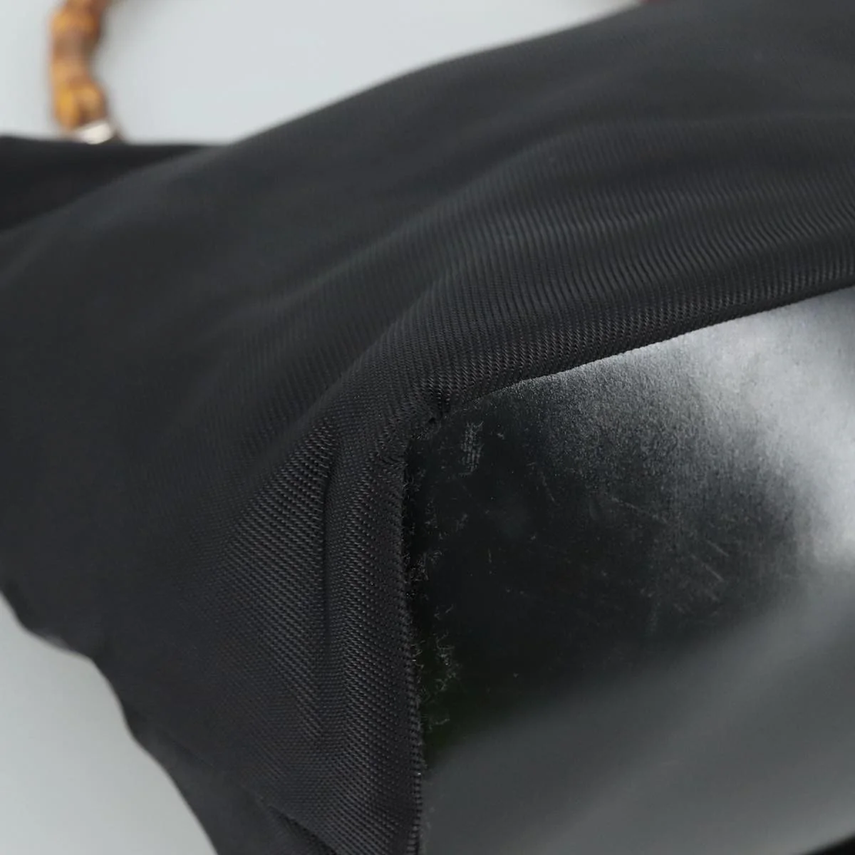 Gucci Vintage Bamboo Handle Bag Nylon - Image 10