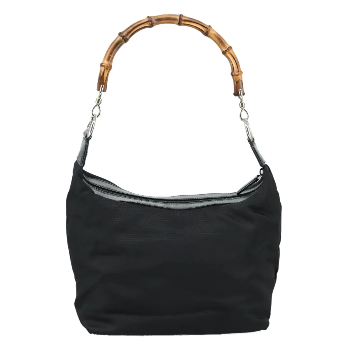 Gucci Vintage Bamboo Handle Bag Nylon - Image 2