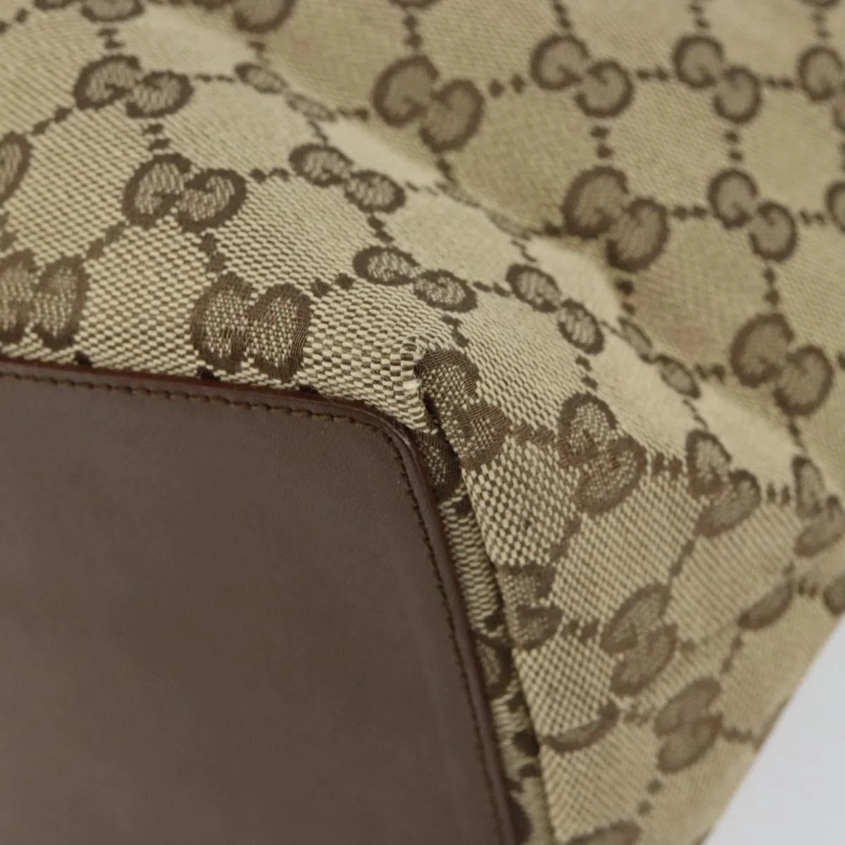 Gucci Vintage Bucket Shopping Tote GG Canvas - Image 10