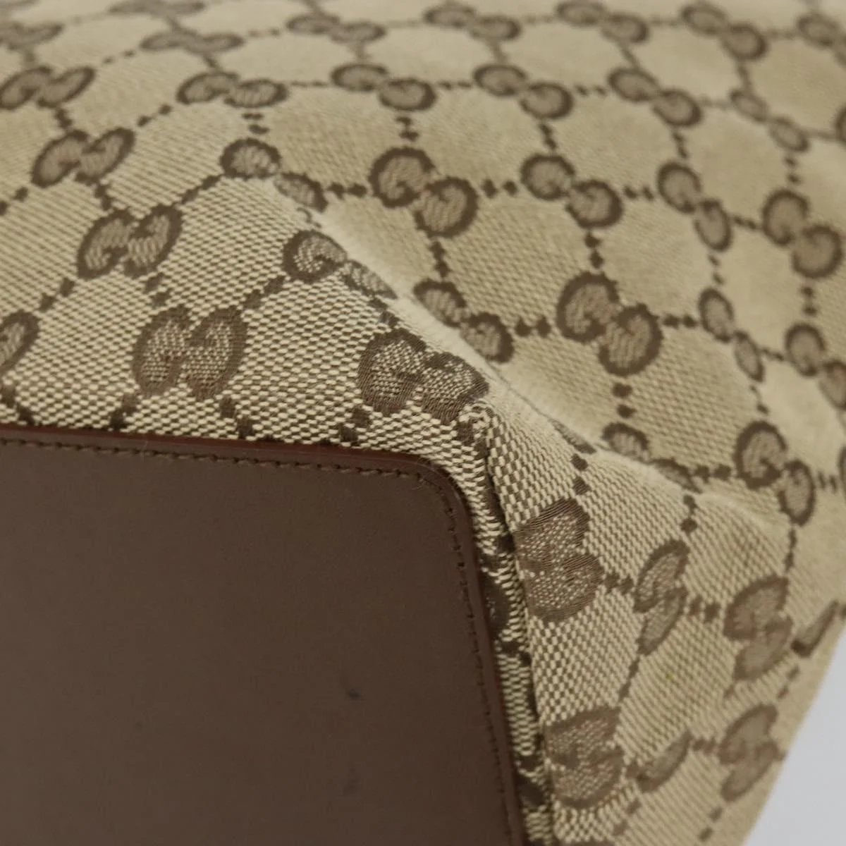 Gucci Vintage Bucket Shopping Tote GG Canvas - Image 9