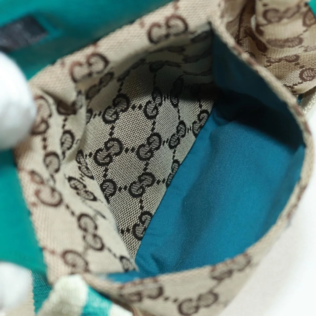 Gucci Vintage Double Belt Bag GG Canvas with Leather - Image 5