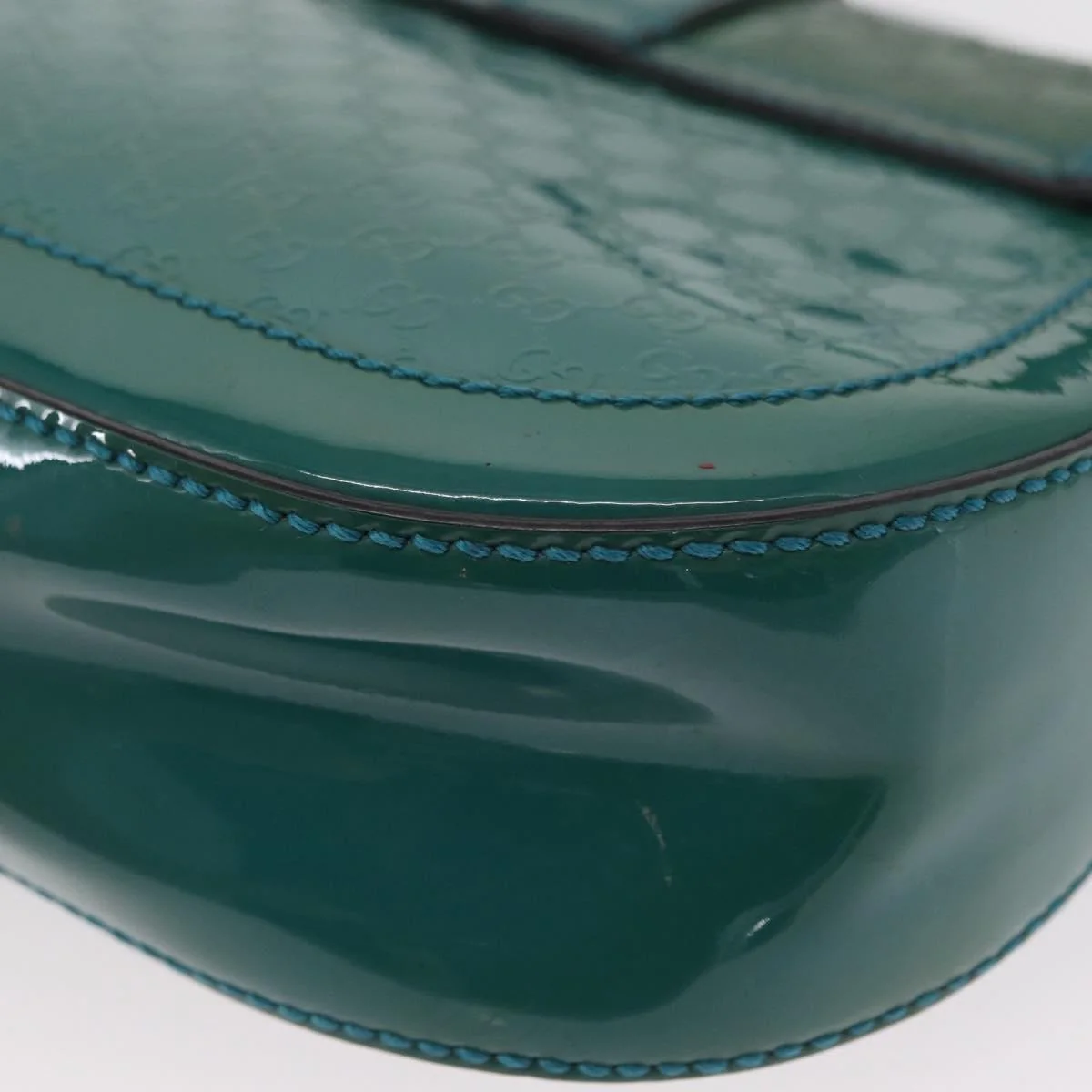 Gucci Vintage Flap Shoulder Bag Patent Leather - Image 12