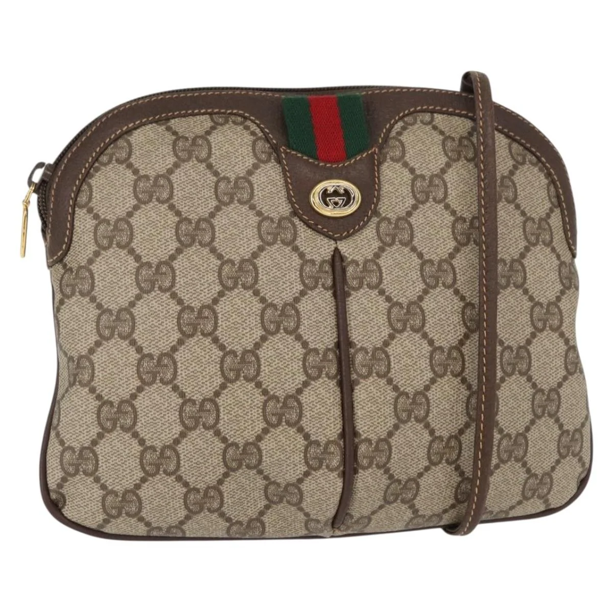 Gucci Vintage Web Crossbody Bag GG Coated Canvas