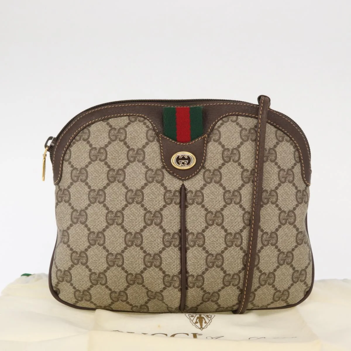 Gucci Vintage Web Crossbody Bag GG Coated Canvas - Image 14