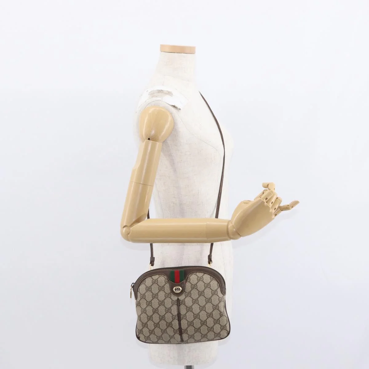 Gucci Vintage Web Crossbody Bag GG Coated Canvas - Image 15