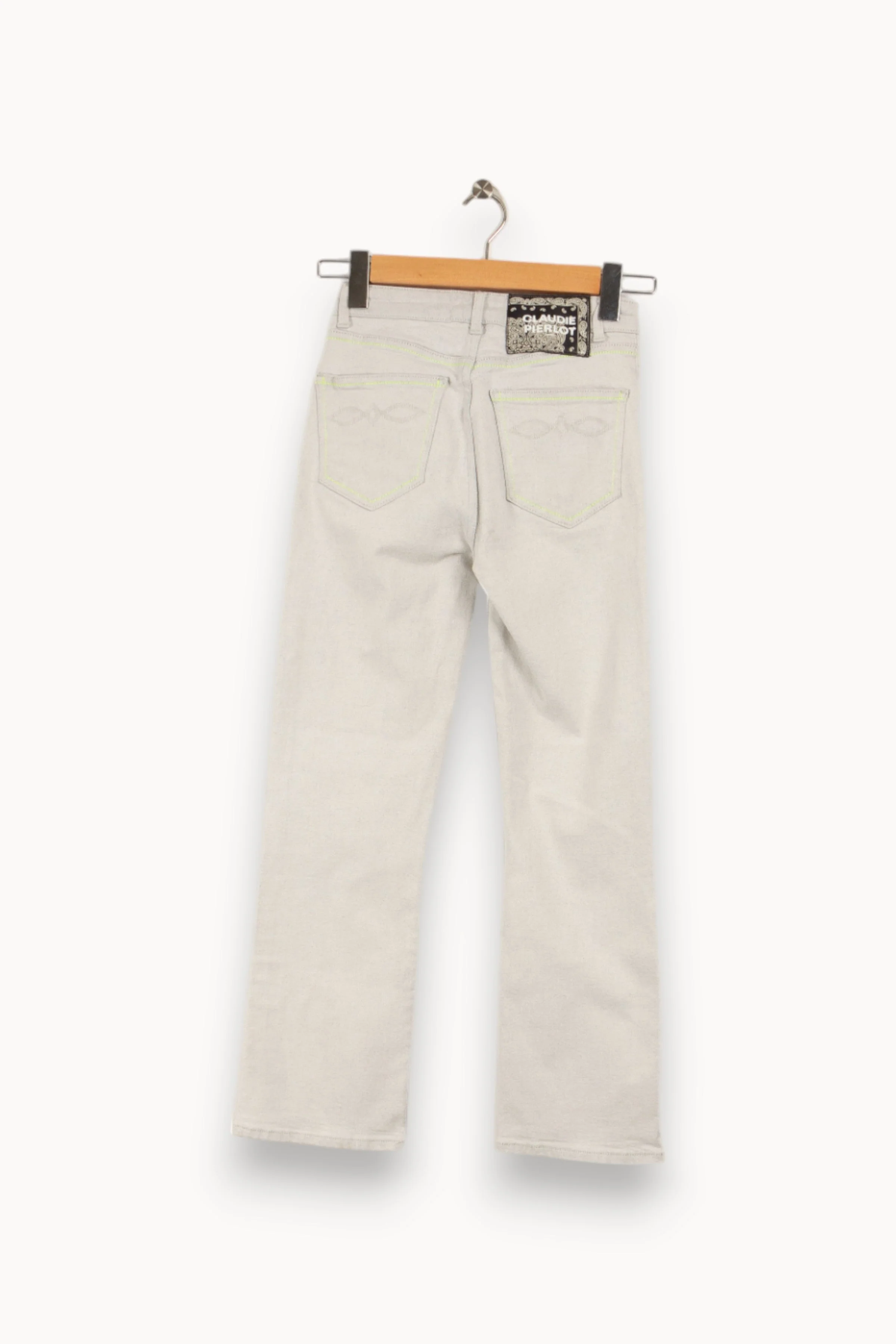 Jean blanc avec détails - Taille XS/34 - Image 4