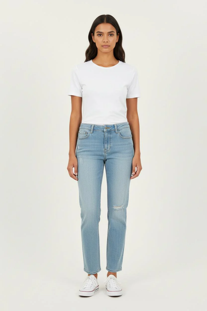 Jean Délavé Bleu - Taille S/36