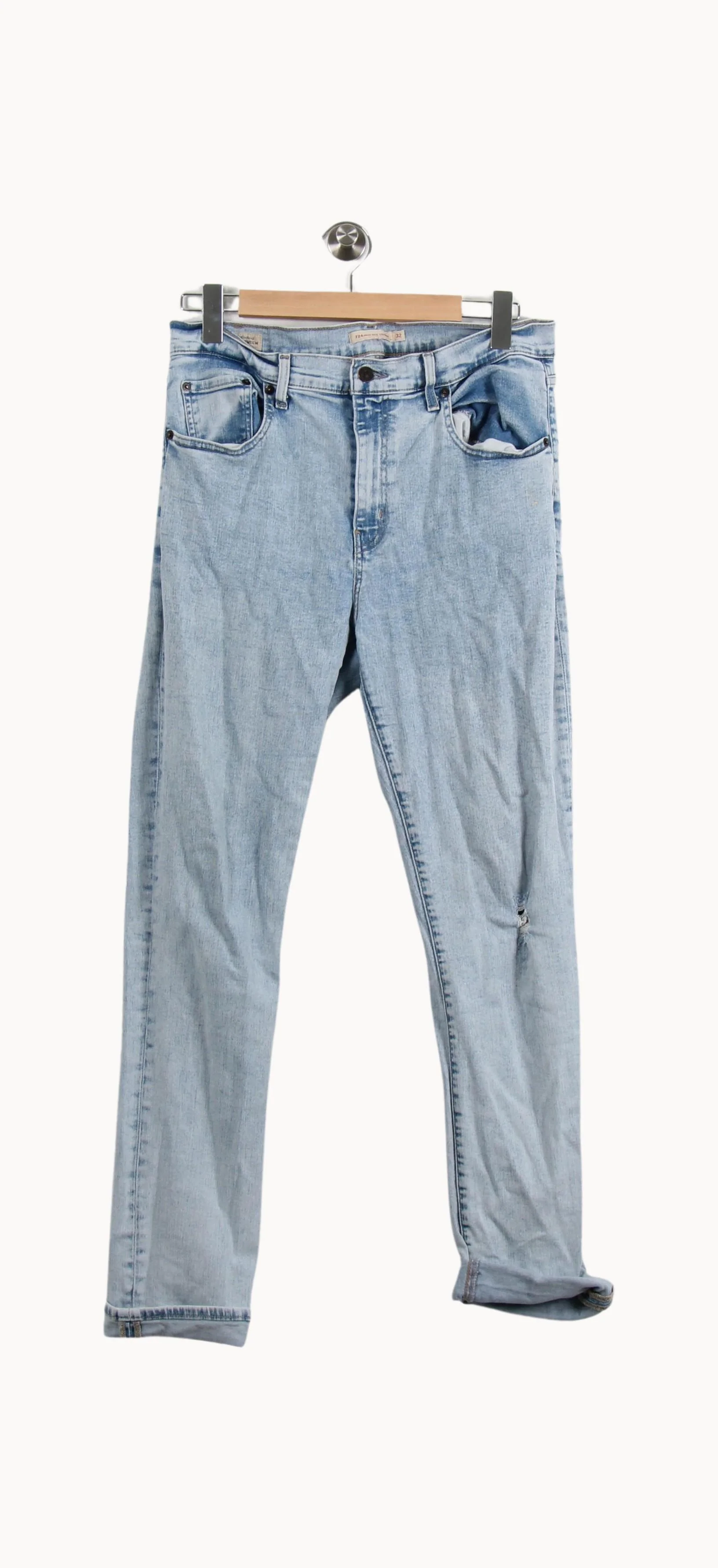 Jean Droit Bleu Clair - Taille XL/42 - Image 2