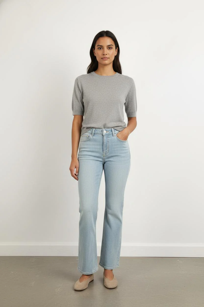 Jean Droit Bleu Clair - Taille XS/34