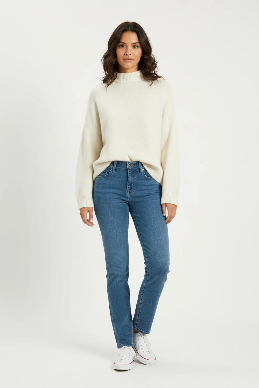 Jean Droit Bleu - Taille S/36